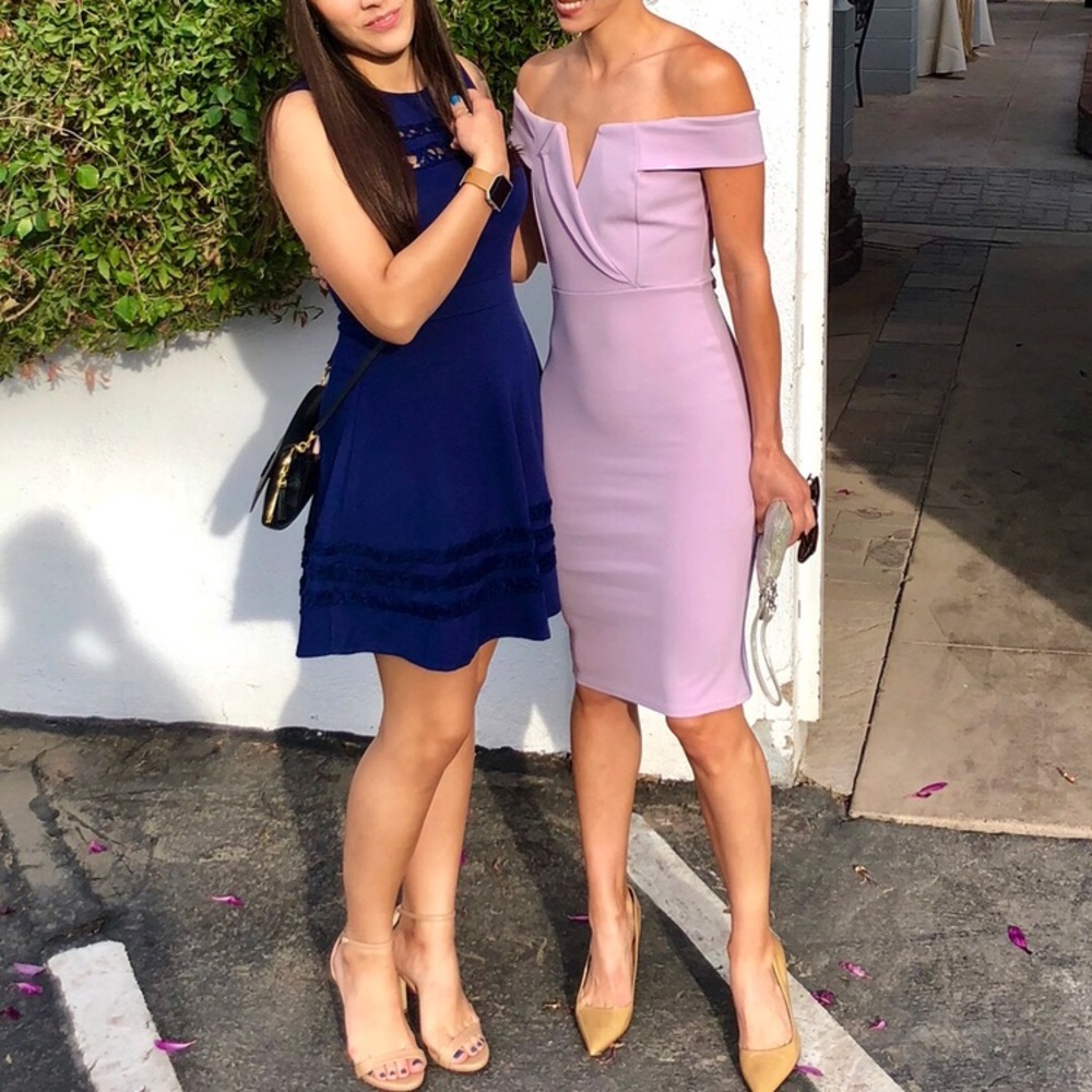 Missguided pencil dress purple